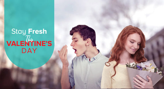 A couple wary about their breath.