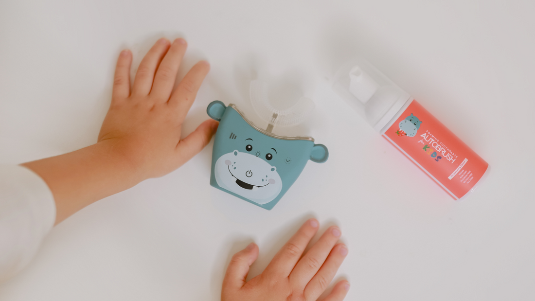 The One-Handed Toothpaste Dispenser and AutoBrush Combo
