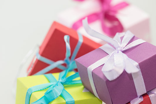 Stack of colorful gifts, for AutoBrush