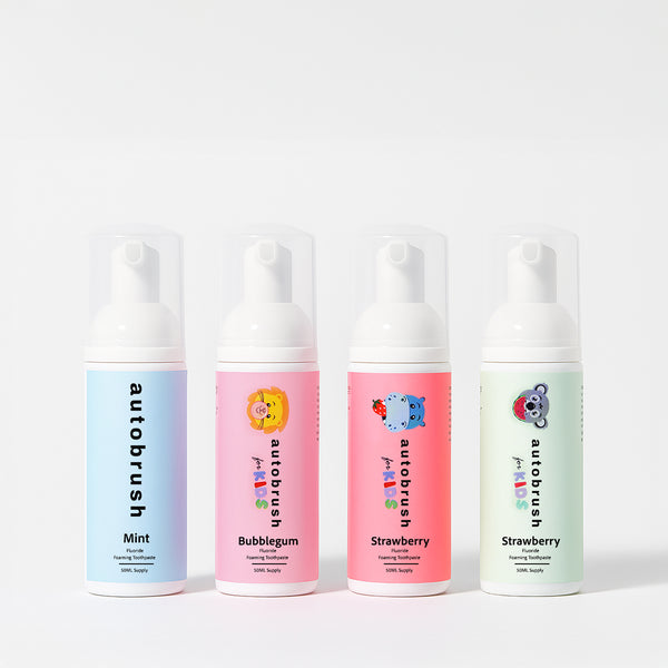 autobrush® Foam Toothpaste Sampler