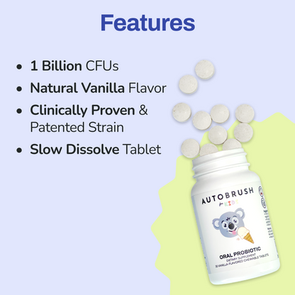autobrush® Kids: Oral Probiotics 30 Tablets
