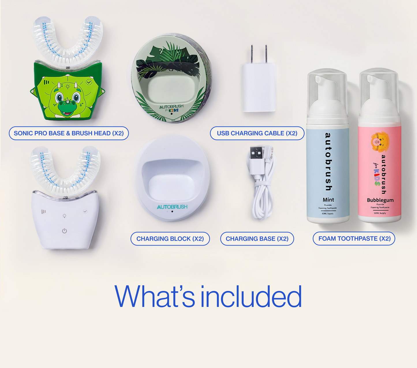 image of what is included in the family pack bundle. #familypack