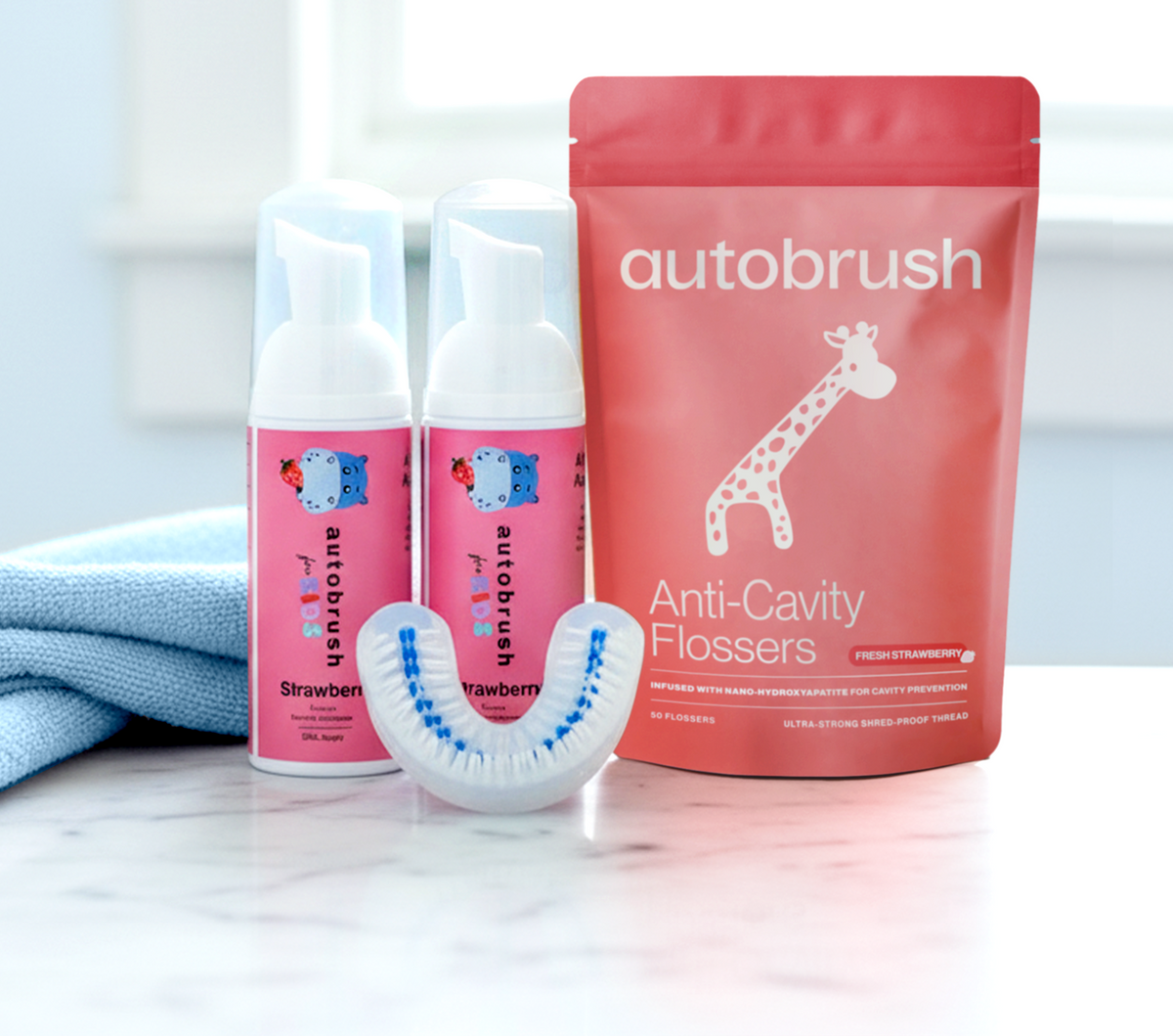 autobrush®: Replenishment Pack - Replacement Brush Head & Toothpaste – Autobrush®