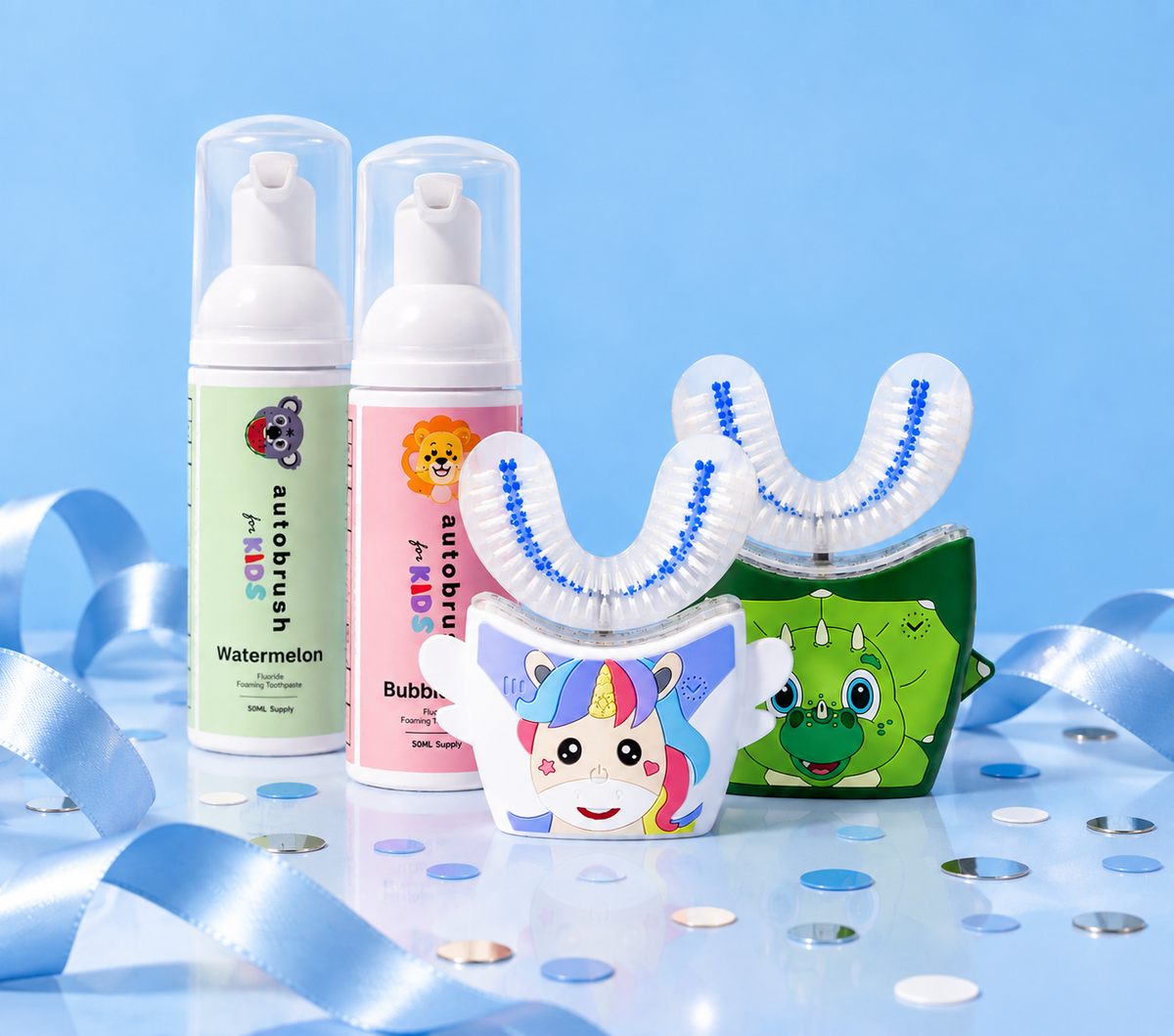 Autobrush® Sonic Pro Kids Sibling Pack Bundle